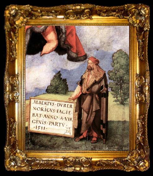 framed  Albrecht Durer The Adoration of the Trinity, ta009-2